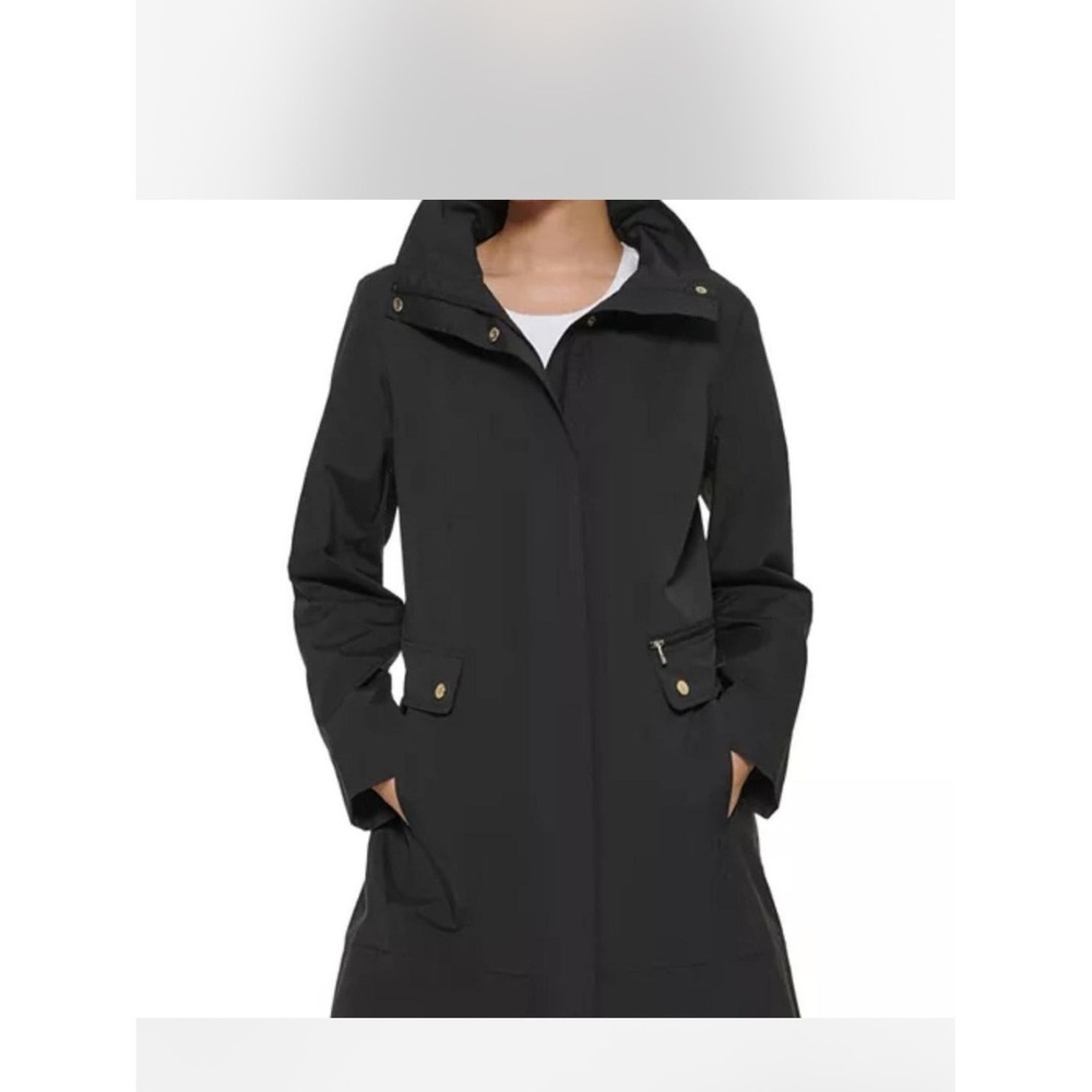 Cole Haan Signature Black Rain Coat